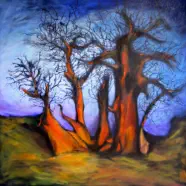 Affenbrotbaum / 100x100 cm